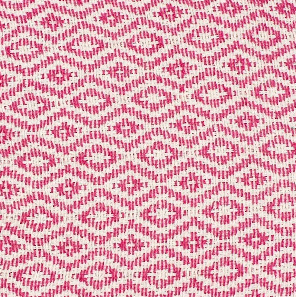 Plaid en coton "Losango" - Rose