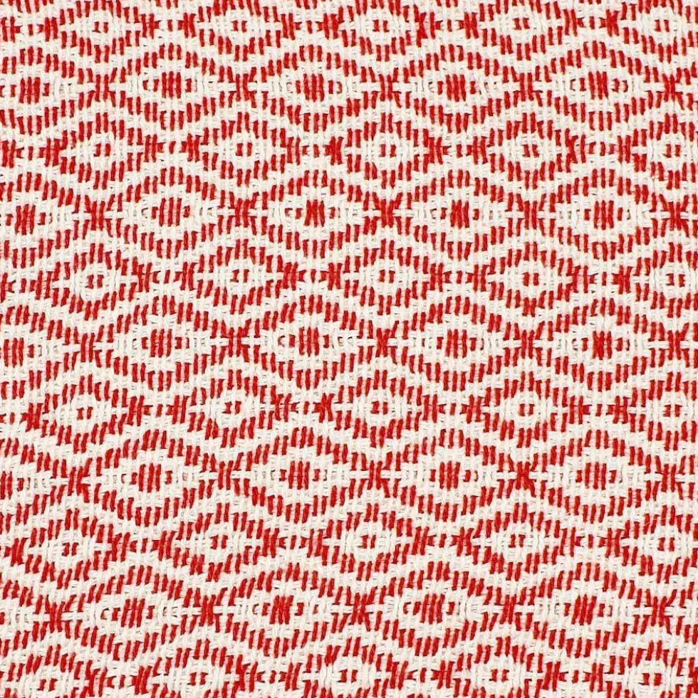 Plaid en coton "Losango" - Rouge