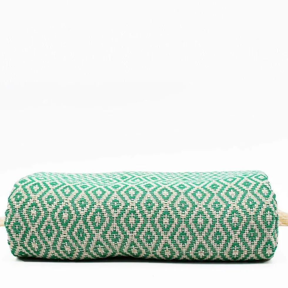 Plaid en coton "Losango" - Vert