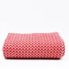 Plaid en coton "Ondas" - Rouge