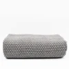 Plaid en coton "Ponto" - Gris clair