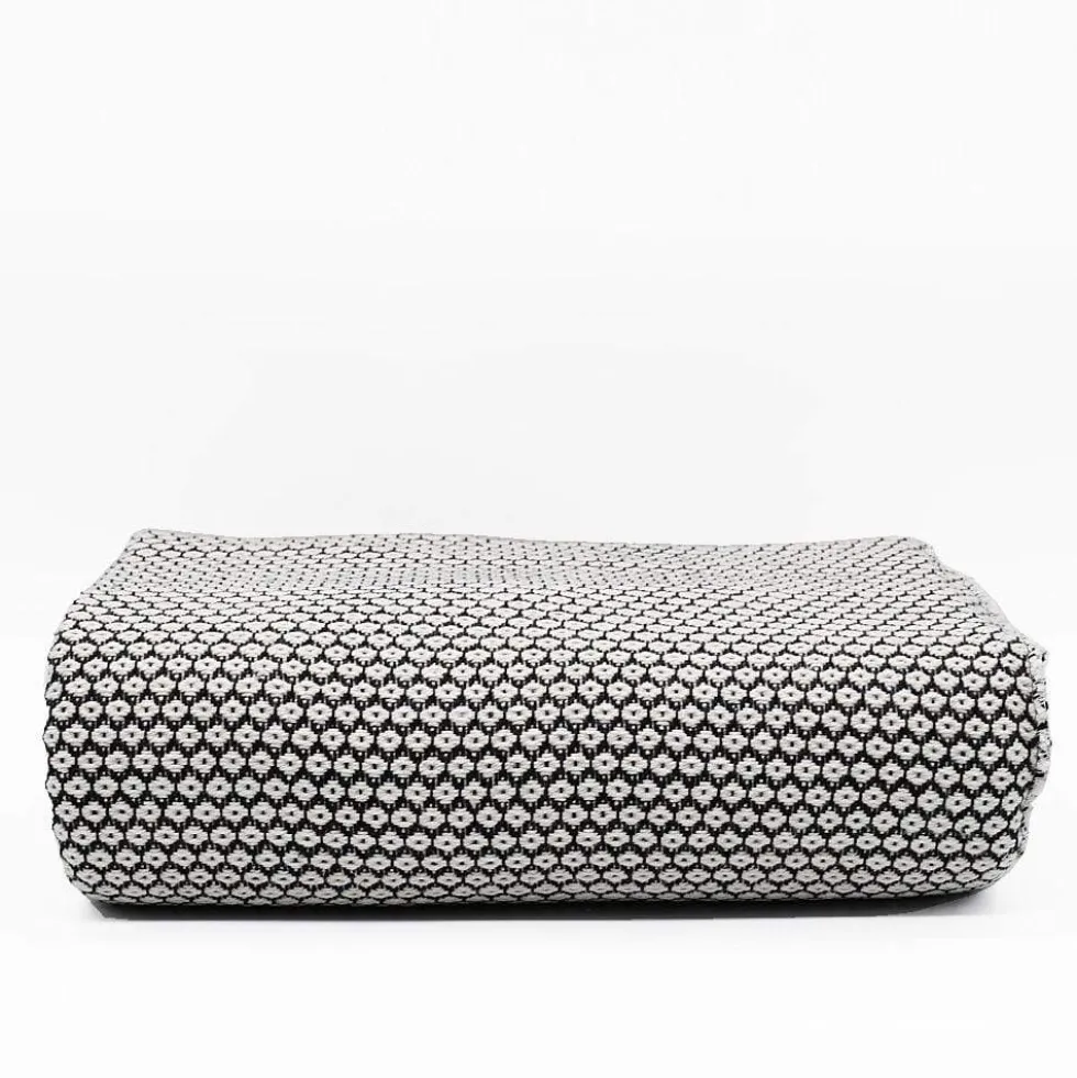 Plaid en coton "Ponto" - Gris clair