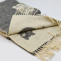 Plaid enfant en laine - Gris