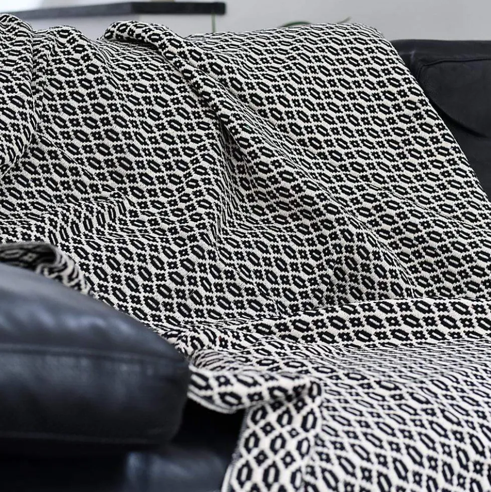 Plaid en laine "Real" - Noir
