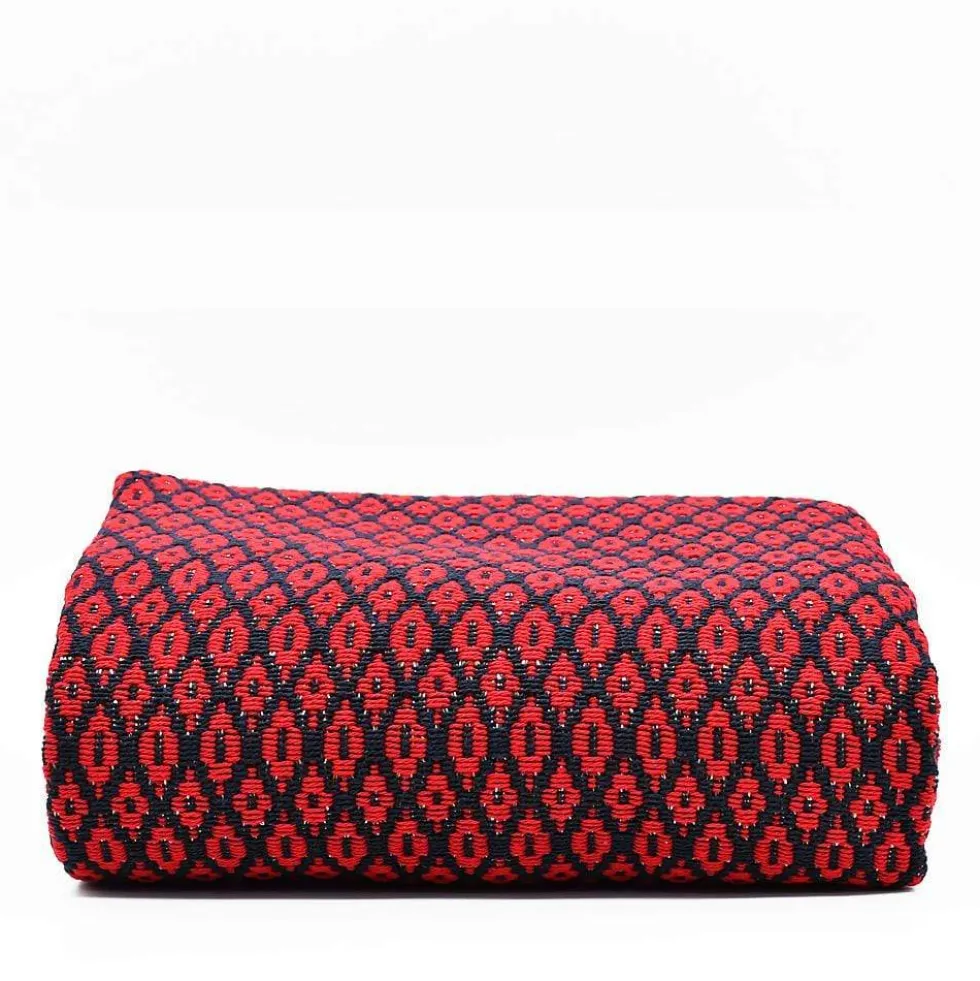 Plaid en laine "Real" - Rouge