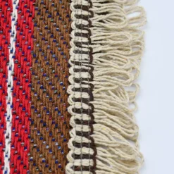Plaid traditionnel à frange