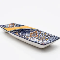 Plat de service en céramique "Azulejos" - Jaune