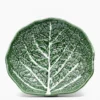 Plat de service en céramique en forme de chou 27cm - Vert