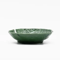 Plat de service en céramique en forme de chou 27cm - Vert