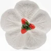 Plat de service en céramique en forme de chou 31cm - Blanc