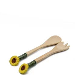 Plat de service en céramique en forme de Tournesol - 28 cm