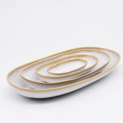 Plat de service en grès
