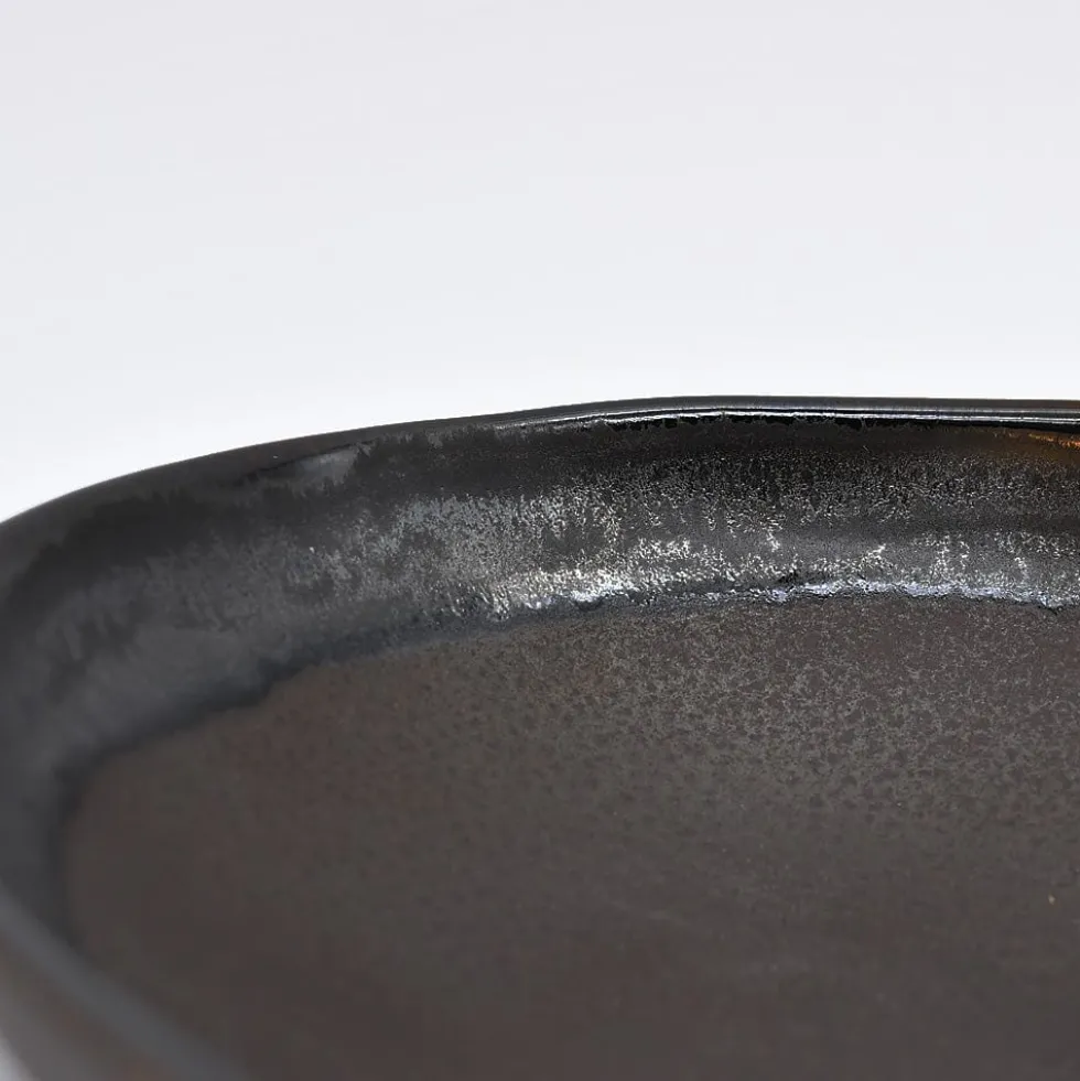 Plat de service en grès "Café" - 34cm