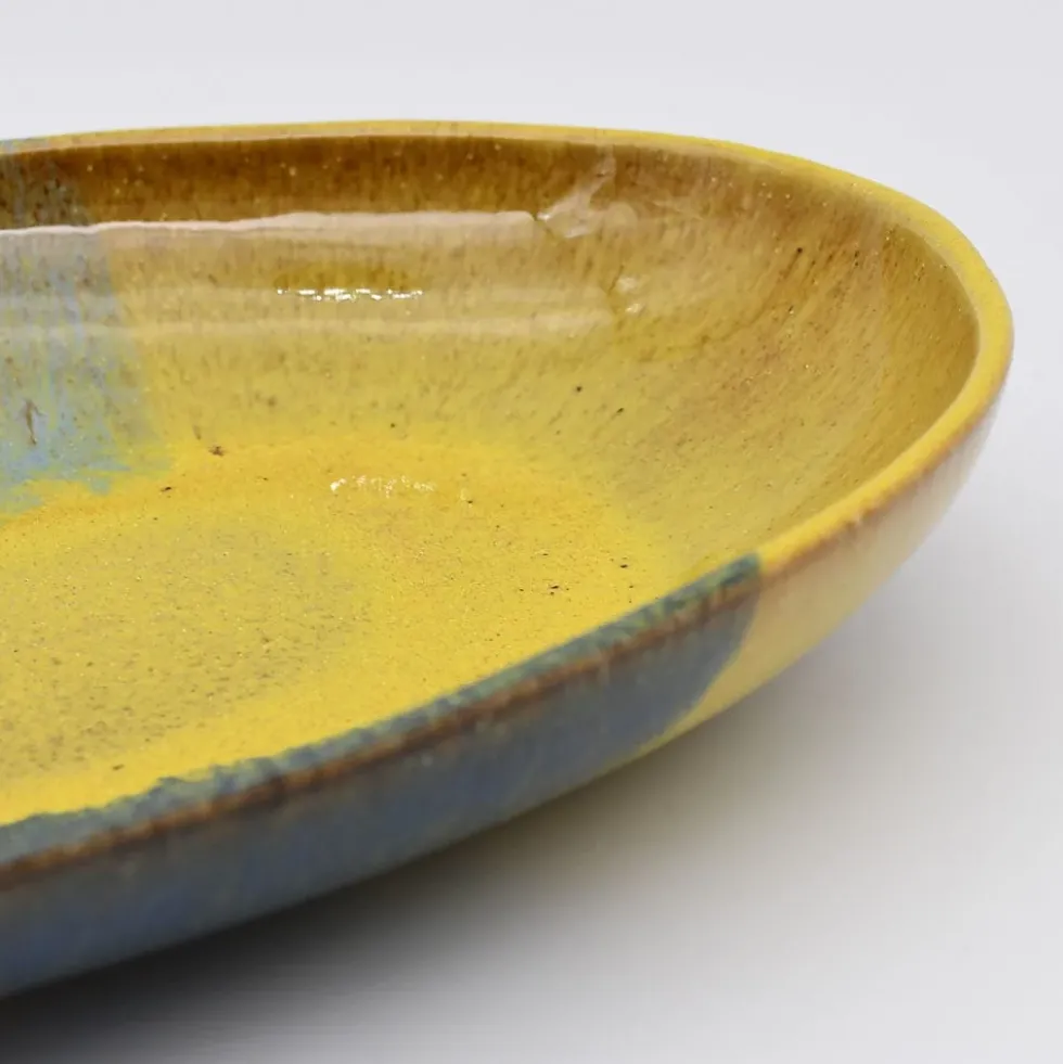Plat de service en grès "Corals" - 34cm