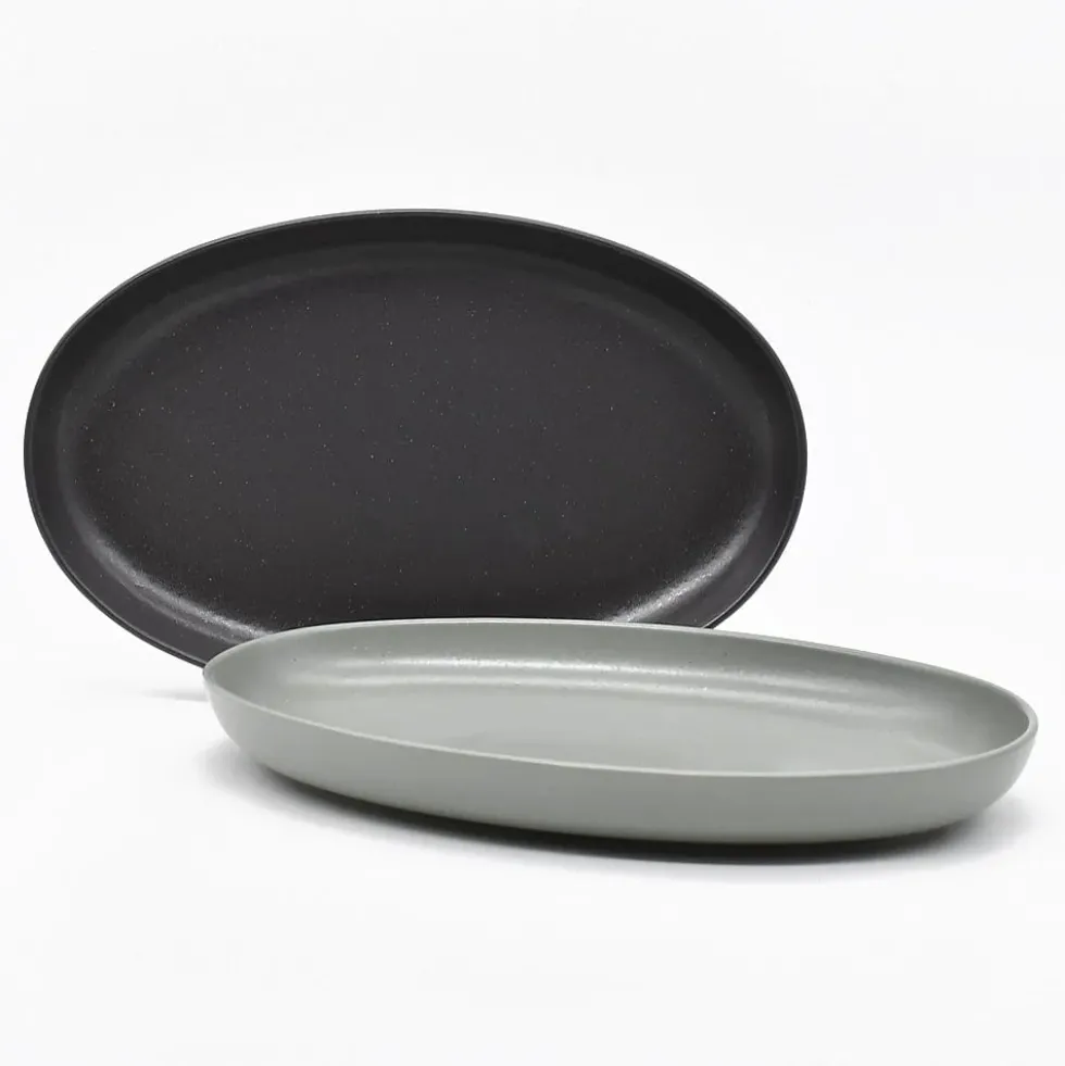 Plat de service en grès “Pacifica" - Artichaud