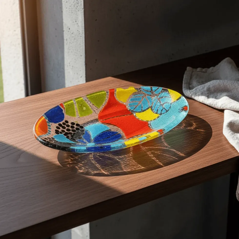 Plat de service en verre "Marinha Grande" - 30cm