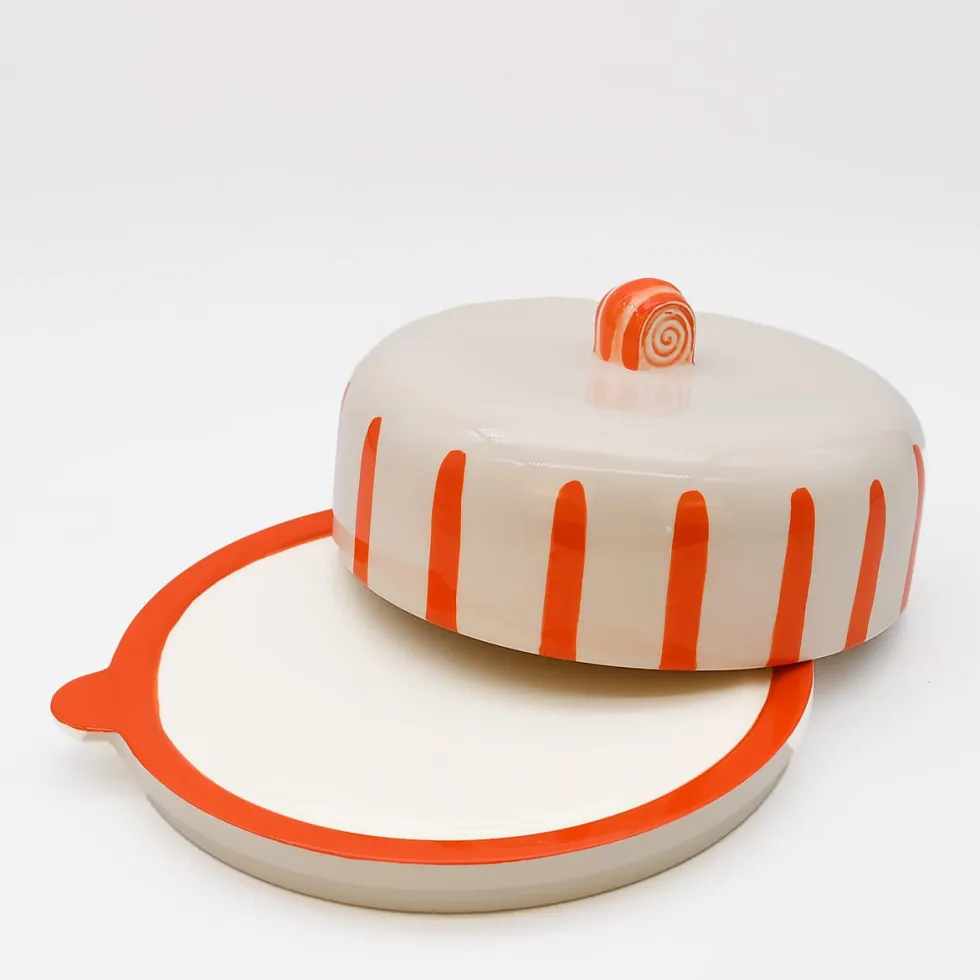 Plateau à fromage ou gateau "Costa Nova Mar" - Orange