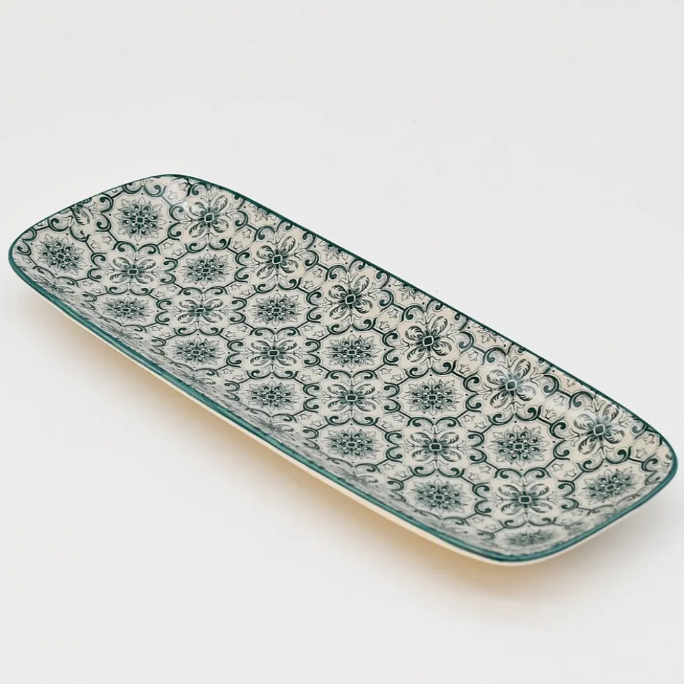Plat en céramique "Padrão" 22cm - Vert