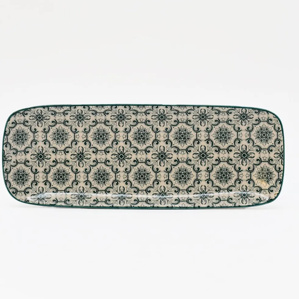 Plat en céramique "Padrão" 22cm - Vert