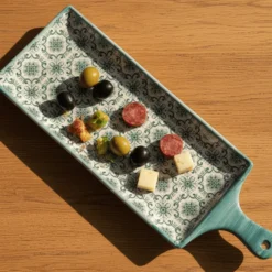 Plat en céramique "Padrão" - Vert