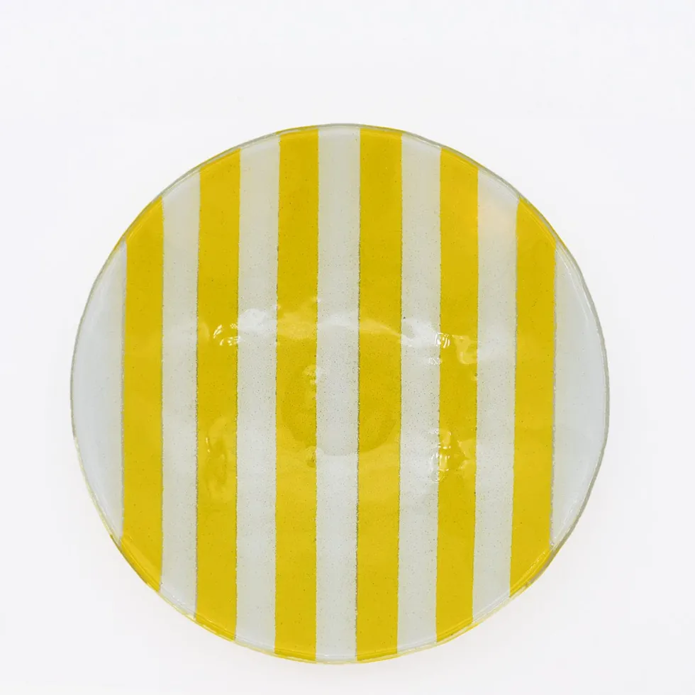 Plat en verre "Marinha Grande" - Jaune