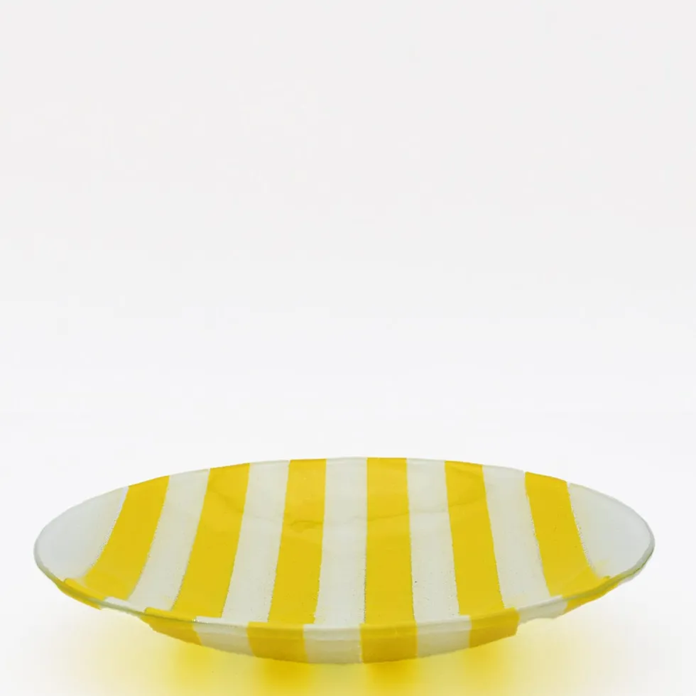 Plat en verre "Marinha Grande" - Jaune