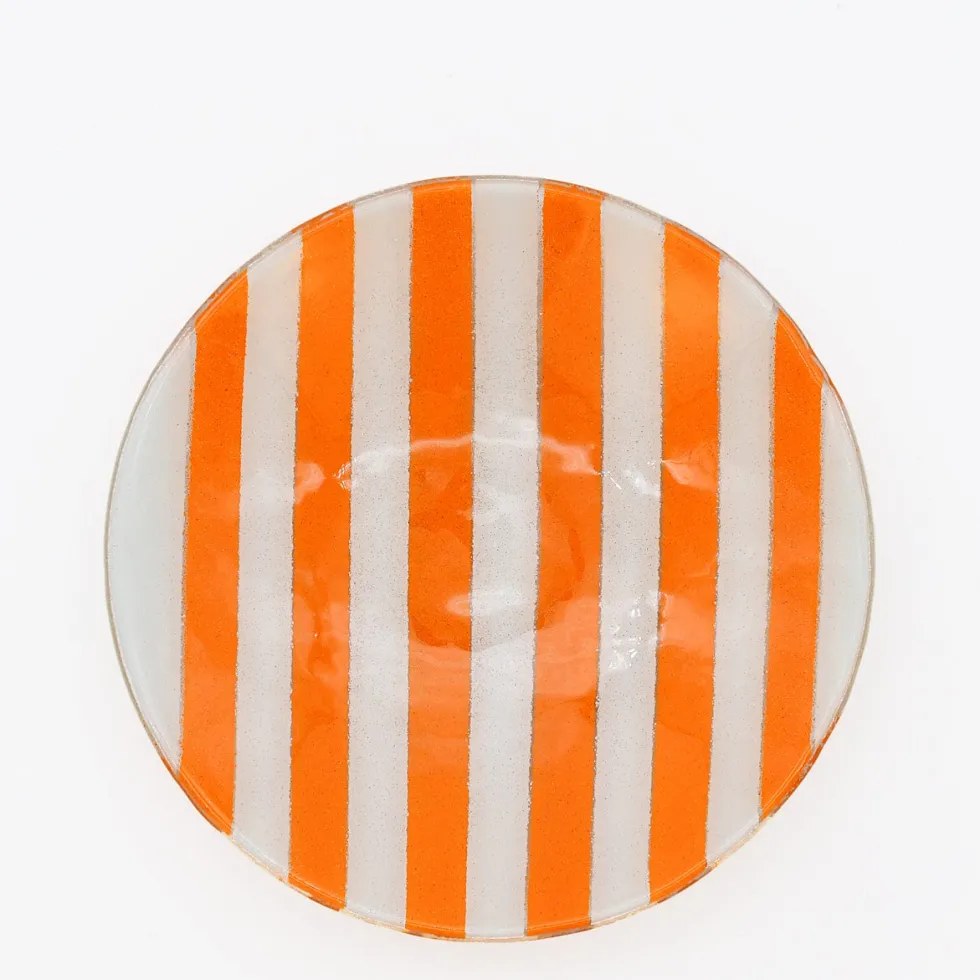 Plat en verre "Marinha Grande" - Orange
