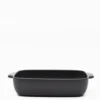 Plat à four en grès “Pacifica" - Anthracite