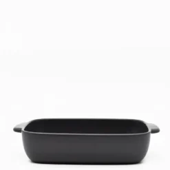 Plat à four en grès “Pacifica" - Anthracite