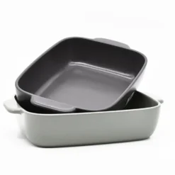 Plat à four en grès “Pacifica" - Anthracite