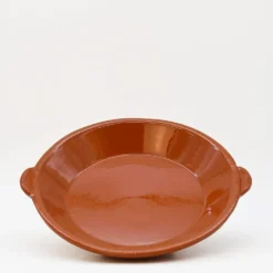 Plat à gratin en terre cuite vitrifiée