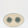 Plat ovale en céramique "Brasão" 26cm - Vert