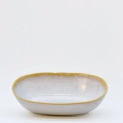 Plat ovale en grès