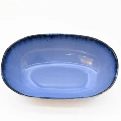 Plat ovale en grès