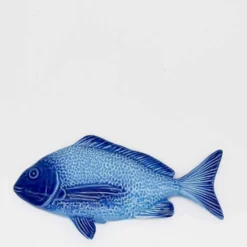 Poisson en céramique "Dourada" Bleu