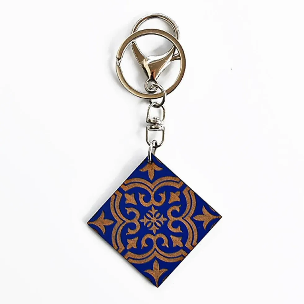 Porte clés "Azulejo" - 11 couleurs