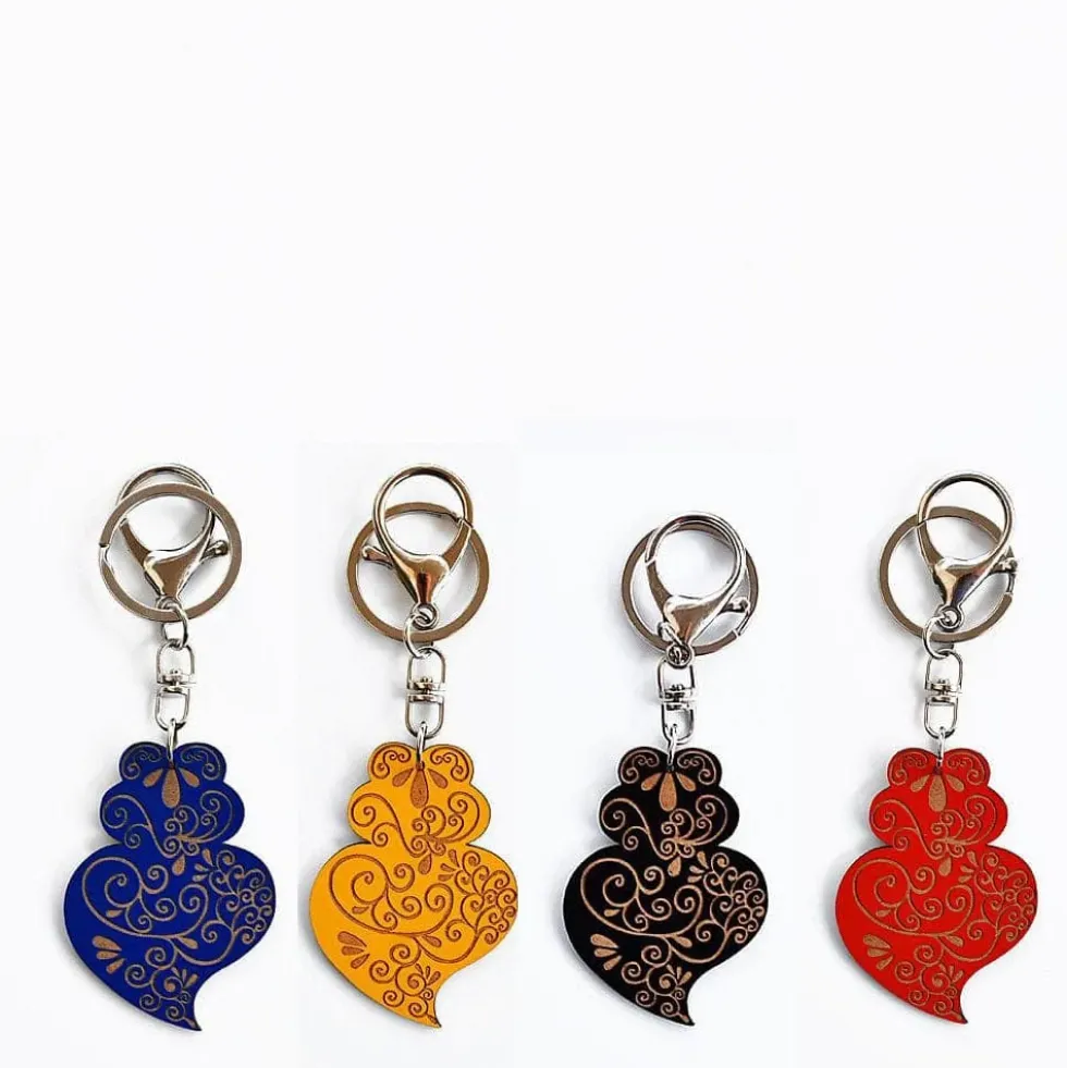 Porte clés "Coração de Viana" - 11 couleurs