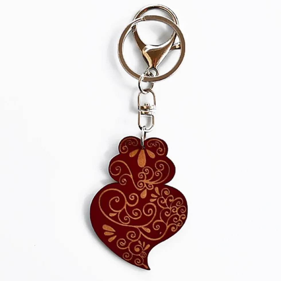 Porte clés "Coração de Viana" - 11 couleurs
