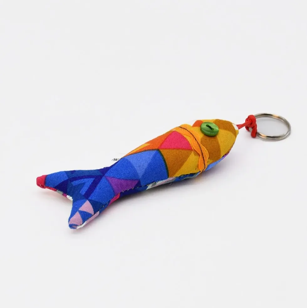 Porte-clés en forme de Sardine - Bleu