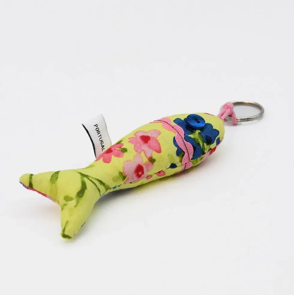 Porte clés en forme de sardine - Jaune