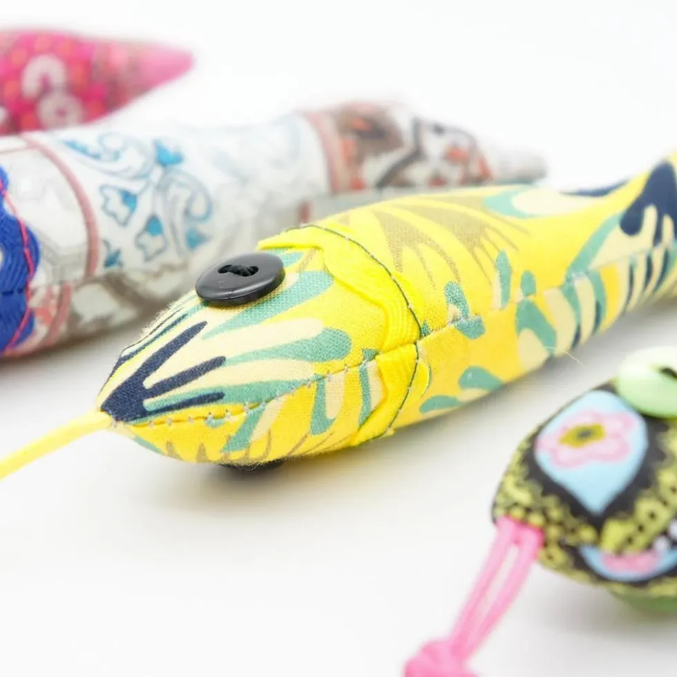 Porte clés en forme de sardine - Jaune