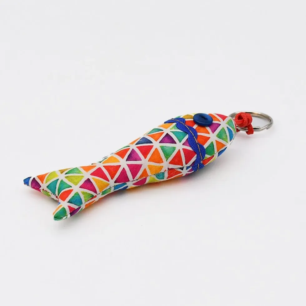 Porte-clés en forme de Sardine - Multicolore