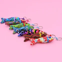 Porte-clés en forme de Sardine - Rose