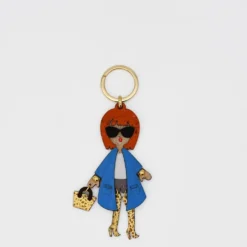 Porte-clés en liège - Bleu