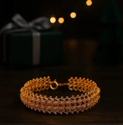 Á Portuguesa I Bracelet en argent doré