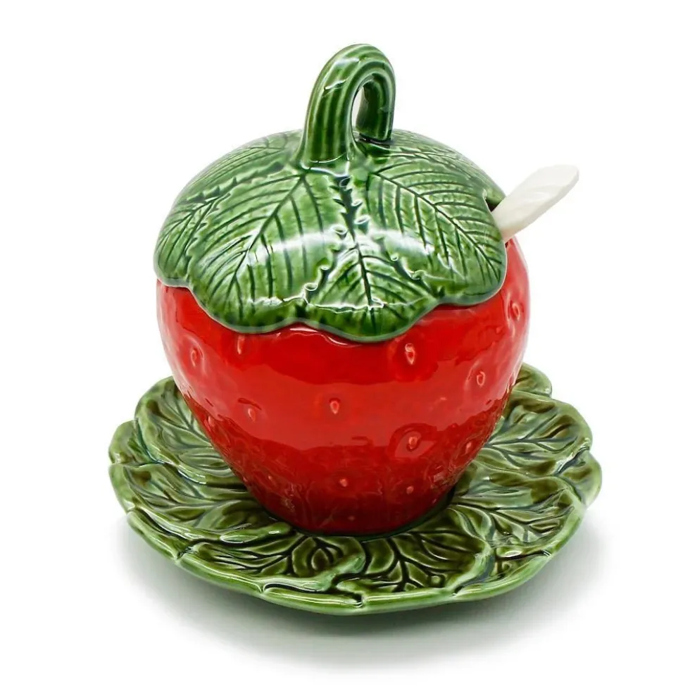 Pot en céramique en forme de fraise - 20cm