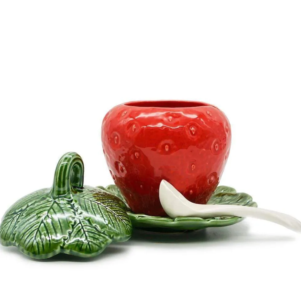 Pot en céramique en forme de fraise - 20cm