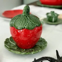Pot en céramique en forme de fraise - 20cm
