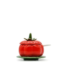 Pot en céramique en forme de tomate - 13cm