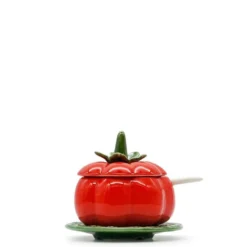 Pot en céramique en forme de tomate - 13cm